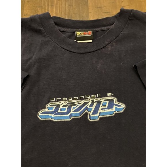 Vintage RARE 2002 Dragon Ball Z Gotenks Navy blue Graphic T-Shirt 2XL - Picture 14 of 16